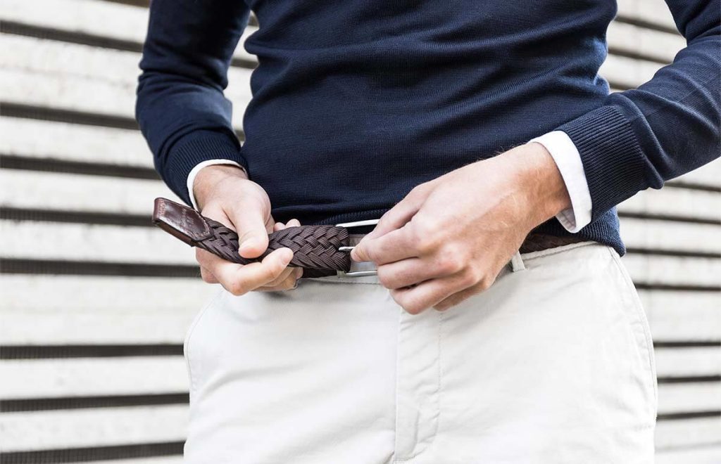 Highbuckle riem zonder gaatjes met verstelbare gesp voor perfecte pasvorm en comfort